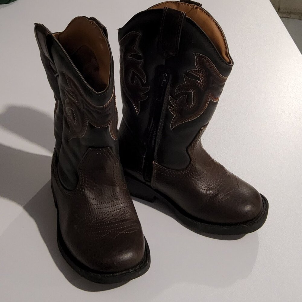 Western cowboy kids boots toddler 8